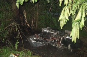 Polizeiinspektion Nienburg / Schaumburg: POL-NI: Motorradfahrer verstirbt noch an der Unfallstelle