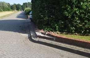 Polizeiinspektion Emsland/Grafschaft Bentheim: POL-EL: Salzbergen - Grundstücksmauer beschädigt - Zeugen gesucht