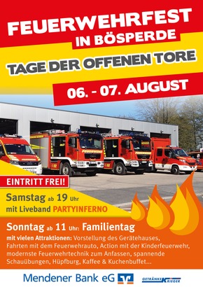 FW Menden: Endlich wieder Feuerwehrfest in Bösperde!