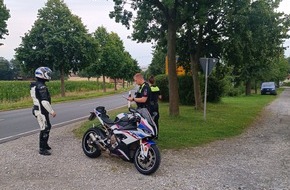 Polizeiinspektion Hildesheim: POL-HI: Polizei kontrolliert Motorräder am Weinberg