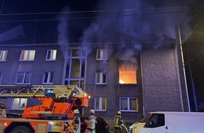 Feuerwehr Essen: FW-E: Nächtlicher Wohnungsbrand - keine Verletzten