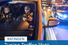 Polizei Mettmann: POL-ME: Tuning-Treffen löste Polizeieinsatz aus - Ratingen - 2305002