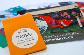 Onlineprinters GmbH: Mit Kunst gegen Flucht-Traumata / Onlineprinters unterstützt Graffiti-Projekt "on the road"