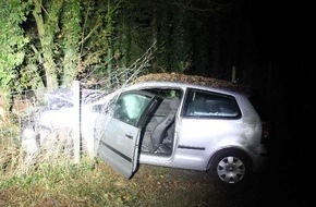 Polizeiinspektion Nienburg / Schaumburg: POL-NI: Stolzenau/Holzhausen - Verkehrsunfall unter Alkoholeinfluss