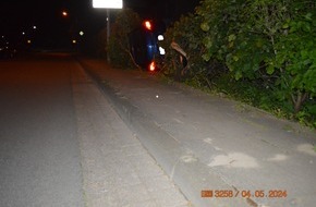 Polizeiinspektion Nienburg / Schaumburg: POL-NI: Sekundenschlaf führt zu einem Verkehrsunfall