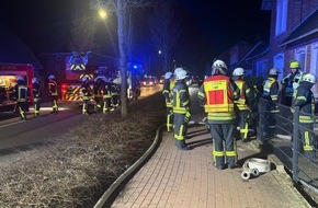 Kreisfeuerwehr Rotenburg (W&uuml;mme): FW-ROW: Feuerwehr verhindert Schlimmeres bei Wohnungsbrand in Zeven