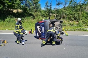 Feuerwehr Iserlohn: FW-MK: Schwerer Unfall auf der Autobahn BAB 46