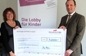 Amadeus FiRe AG: Hilfe für sozial benachteiligte Kinder statt üppiger Kundenweihnachtsgeschenke (BILD)