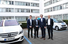 car2go Group GmbH: car2go verstärkt Stuttgarter Flotte mit elektrischen Mercedes-Benz B-Klassen