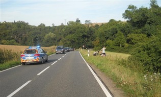 Polizeidirektion Mayen: POL-PDMY: Fahrradfahrer nach Sturz verletzt
Mittwoch, 26.08.2015, 17.57 Uhr