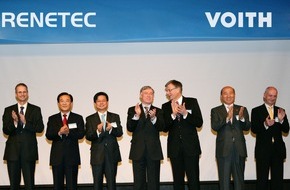 Voith Group: Bundespräsident Köhler ehrt innovative Technologie für erneuerbare Energie: Erste Voith-Gezeitenströmungsturbine geht in Korea ans Netz (mit Bild)