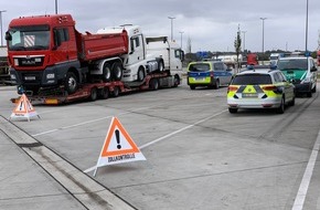 Polizeipr&auml;sidium Nordhessen: POL-KS: Lkw-Kontrollen durch Kontrolltrupp der Polizei an Autobahn 7: 32 von 37 Fahrzeugen mussten beanstandet werden