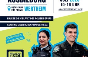 Hochschule f&uuml;r Polizei Baden-W&uuml;rttemberg: POL-HfPolBW: Tag der Polizeiausbildung bei der Polizei Baden-W&uuml;rttemberg in Wertheim