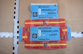 Polizeidirektion Lübeck: POL-HL: OH-Neustadt in Holstein-Binnengewässer / Fünfzig 9mm Patronen gefunden-Kriminalpolizei bittet um Zuordnung