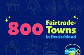 Fairtrade Deutschland e.V.: Meilenstein: 800 Fairtrade-Towns in ganz Deutschland / Ministerpräsidentin Malu Dreyer gratuliert Ludwigshafen zum Titel