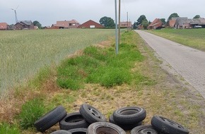 Polizeiinspektion Emsland/Grafschaft Bentheim: POL-EL: Esterwegen - Autoreifen entsorgt