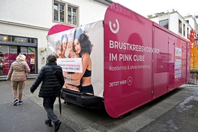 PINK CUBE setzt in Baden mit Politik und Partnern ein starkes Zeichen für die Brustkrebsfrüherkennung