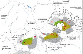 Nagra: Gestion des déchets radioactifs - Communication des propositions de sites pour les installations de surface de dépôts géologiques profonds