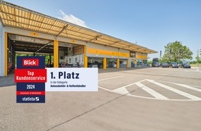 BestDrive Switzerland AG: BestDrive by Continental erhielt von Blick das Prädikat „Top Kundenservice“ und erreichte im Ranking den 1. Platz!