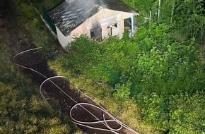 Landespolizeiinspektion Nordhausen: LPI-NDH: Vollbrand eines Kassenh&auml;uschens