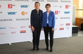 Deutscher Volkshochschul-Verband: DVV-Präsidentin Kramp-Karrenbauer übergibt Besondere Ehrung des Grimme-Preises an den Fernsehsender ARTE