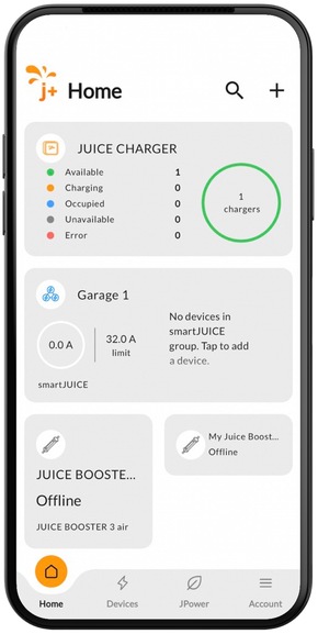 Aktuelle Pressemeldung: JUICE CHARGER me 3 - Neue Funktionen dank eigenem Dashboard und App-Zugang