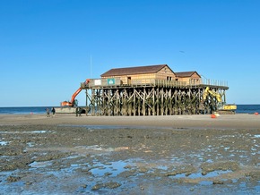 St. Peter-Ording: Abriss der alten Strandbar 54