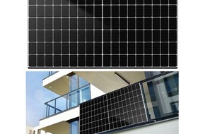 PEARL GmbH: Effiziente Stromerzeugung durch moderne Solartechnik: DAH Solar 430-Watt-Solarmodul mit TOPCon-Zelltechnologie, Full Screen, IP68, weiß
