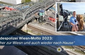 Bundespolizeidirektion München: Bundespolizeidirektion München: Bundespolizei: "Sicher zur Wiesn und auch wieder nach Hause" / Gut gerüstet für das 188. Oktoberfest