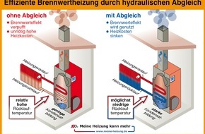 co2online gGmbH: 2,5 Millionen moderne Brennwertkessel bleiben unter ihren Möglichkeiten / Fehlender hydraulischer Abgleich als Ursache / Zwei Drittel der Brennwertheizungen nicht optimal eingestellt (BILD)