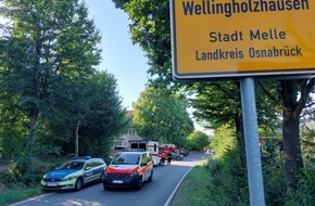 Polizeiinspektion Osnabrück: POL-OS: Melle: Mehrstündiger Polizeieinsatz in Wellingholzhausen