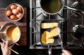 HEXCLAD: HexClad bringt japanischen Stil in deutsche Küchen – mit der neuen Hybrid Compact Egg Pan