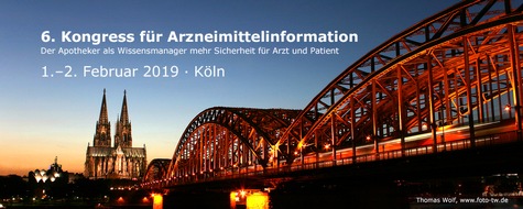 ADKA Bundesverband Deutscher Krankenhausapotheker: 6. Kongress für Arzneimittelinformation am 1. und 2. Februar 2019 in Köln