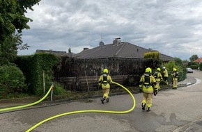 Freiwillige Feuerwehr Alpen: FW Alpen: Heckenbrand