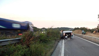 Polizeipräsidium Koblenz: POL-PPKO: Unfall in Koblenz, Auffahrt BAB 48