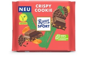 Alfred Ritter GmbH & Co. KG: Ritter Sport Vegan mit neuer Sorte Crispy Cookie