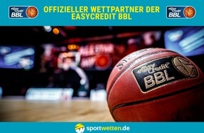 sportwetten.de: sportwetten.de wird offizieller Wettpartner der easyCredit BBL