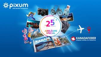 Pixum: 25 Jahre Pixum: Großes Gewinnspiel mit Preisen im Wert von 100.000 Euro startet