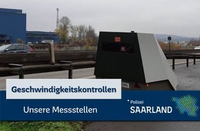 Landespolizeipräsidium Saarland: POL-SL: Geschwindigkeitskontrollen im Saarland - 27. KW / Ankündigung der Kontrollörtlichkeiten und -zeiten