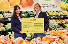 Netto Marken-Discount Stiftung & Co. KG: Netto-Spendeninitiative unterstützt die Tafel Deutschland mit 754.355 Euro
