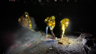 @fire Internationaler Katastrophenschutz Deutschland e.V.: @fire unterstützt mit Handcrew und Fachberater bei Waldbrand in Gummersbach