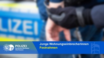 Polizeipräsidium Oberhausen: POL-OB: Reisende Wohnungseinbrecherinnen - Couragierter Zeuge ermöglicht Festnahmen