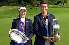 Deutscher Golf Verband (DGV): Fünfstück und Hammer siegen in Hardenberg / Neue Deutsche Meister der Damen und Herren