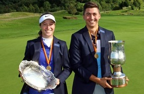 Deutscher Golf Verband (DGV): Fünfstück und Hammer siegen in Hardenberg / Neue Deutsche Meister der Damen und Herren