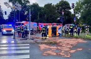 Feuerwehr Witten: FW Witten: Schwerer Verkehrsunfall mit einem Krankenwagen