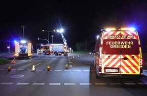 Feuerwehr Dresden: FW Dresden: Schwerer Verkehrsunfall mit mehreren Verletzten