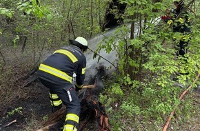 Feuerwehr M&uuml;nchen: FW-M: Feuer in der Aubinger Lohe dank Drohne schnell gel&ouml;scht (Lochhausen)