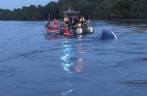 Polizeipräsidium Einsatz, Logistik und Technik: WSPA-RP: Sportboot auf dem Rhein gesunken