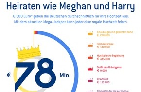Eurojackpot: Mondäner heiraten als die Royals - mit 78 Millionen aus dem aktuellen Eurojackpot