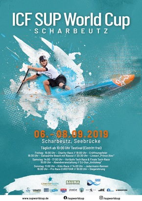 Ole Schwarz und Sonni Hönscheid sichern sich Podiumsplätze beim ICF SUP World Cup Scharbeutz